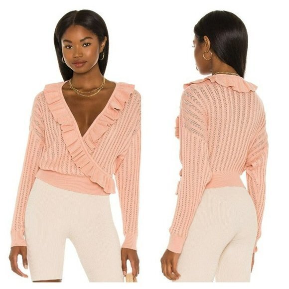 LPA Talula Wrap Sweater - Baby Pink